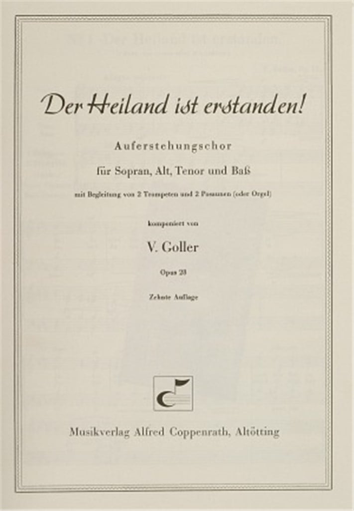Goller, Der Heiland ist erstanden